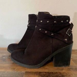 Black ankle boots